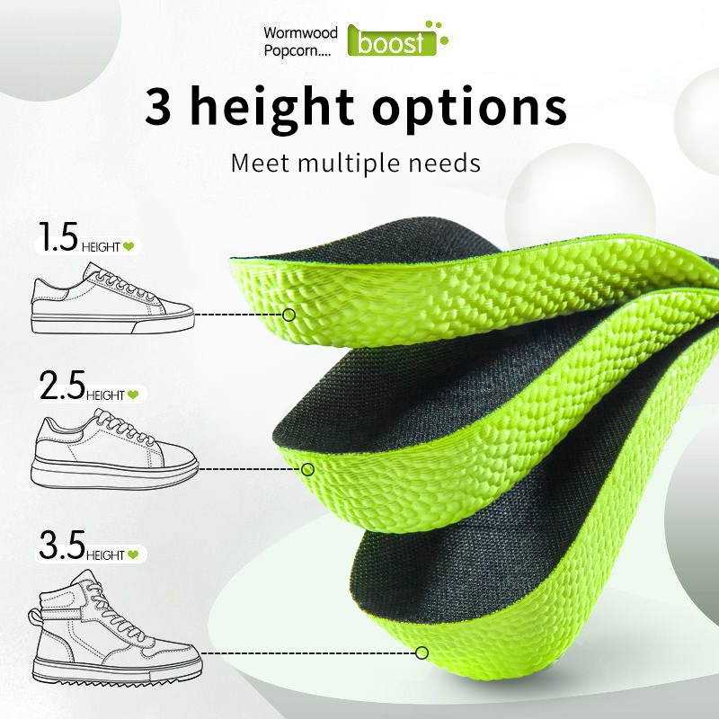 Insole Memory Foam - Bellek Köpük Yükseklik Artış Tabanlık Erkekler